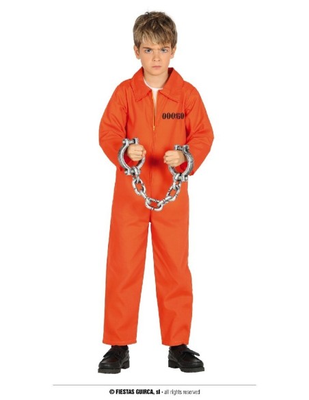 DISFRAZ INMATE, INFANTIL, 7 – 9 Años
